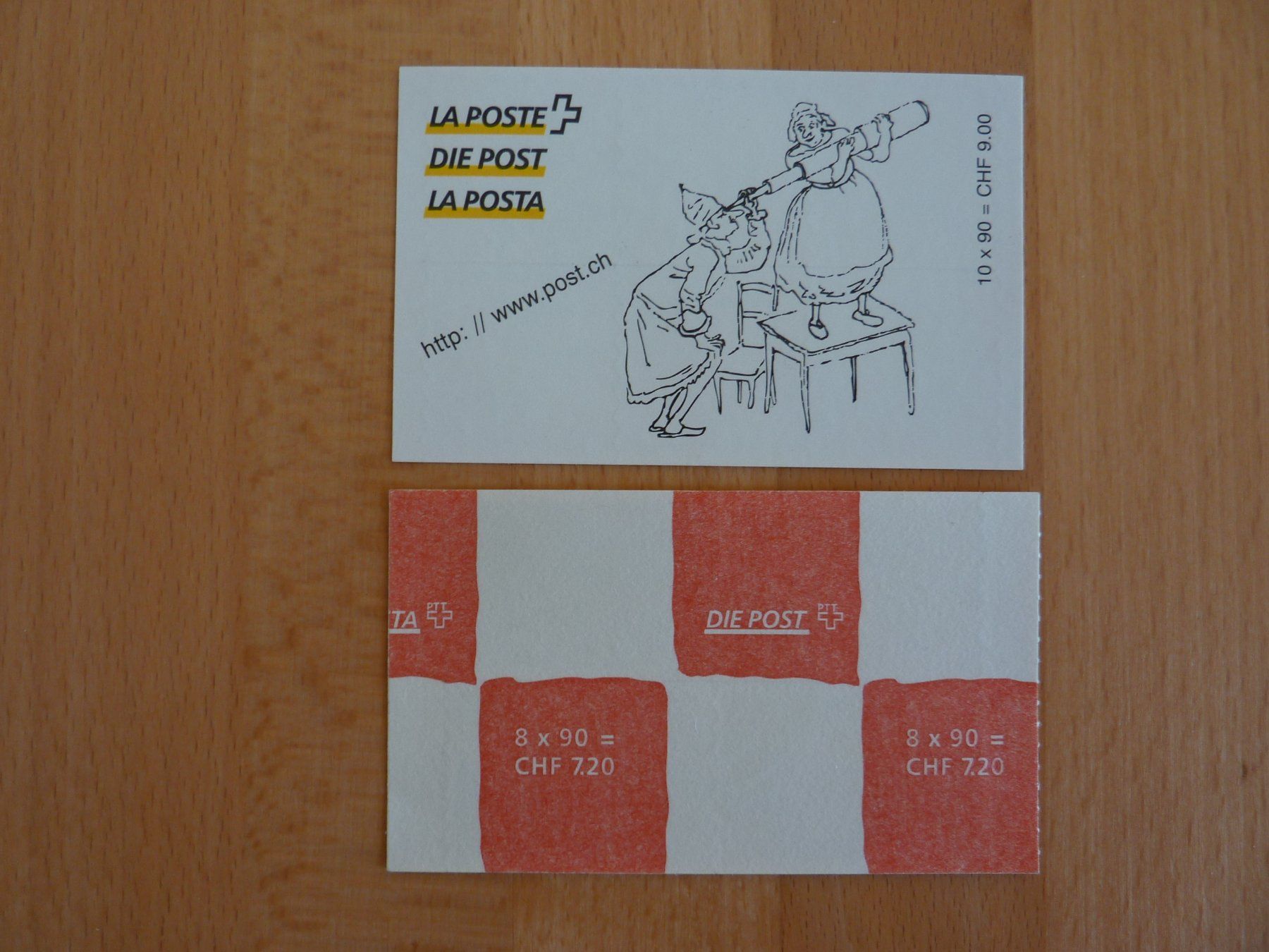 Fumetti: 2 Blatt  "speziell + Comics",  Fr. 1.-- – Usato da Zürich venduto da Aetna14 1