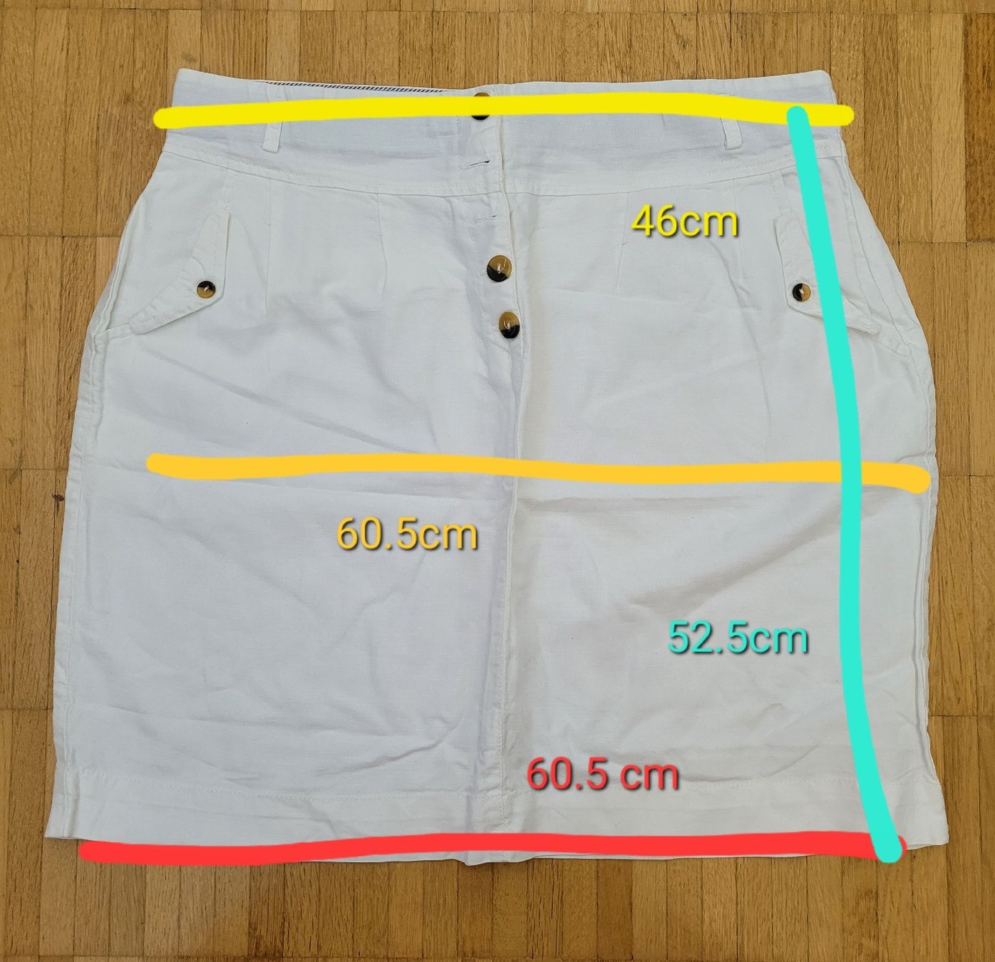 Gonne: 65. Jupe blanche Edeis-  taille inconnues – Usato da Villars-sur-Glâne venduto da m66_dch5 1