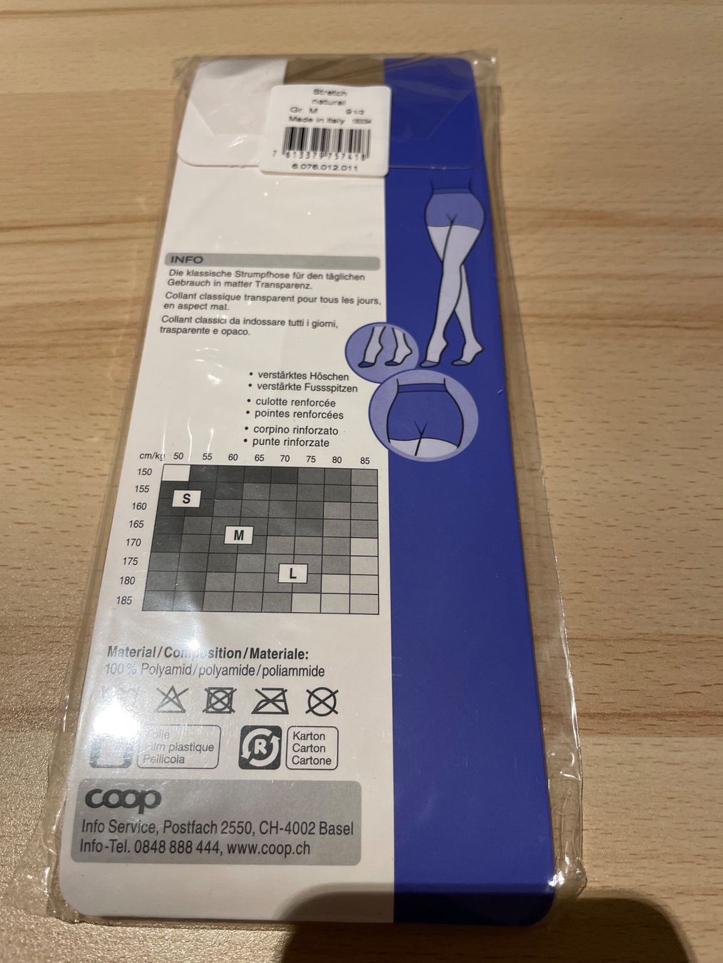 Calze & Collant: Strumpfhose, natural, Grösse 9,5 / M – Nuovo e nell'imballaggio originale da Haslen AI venduto da s176 1