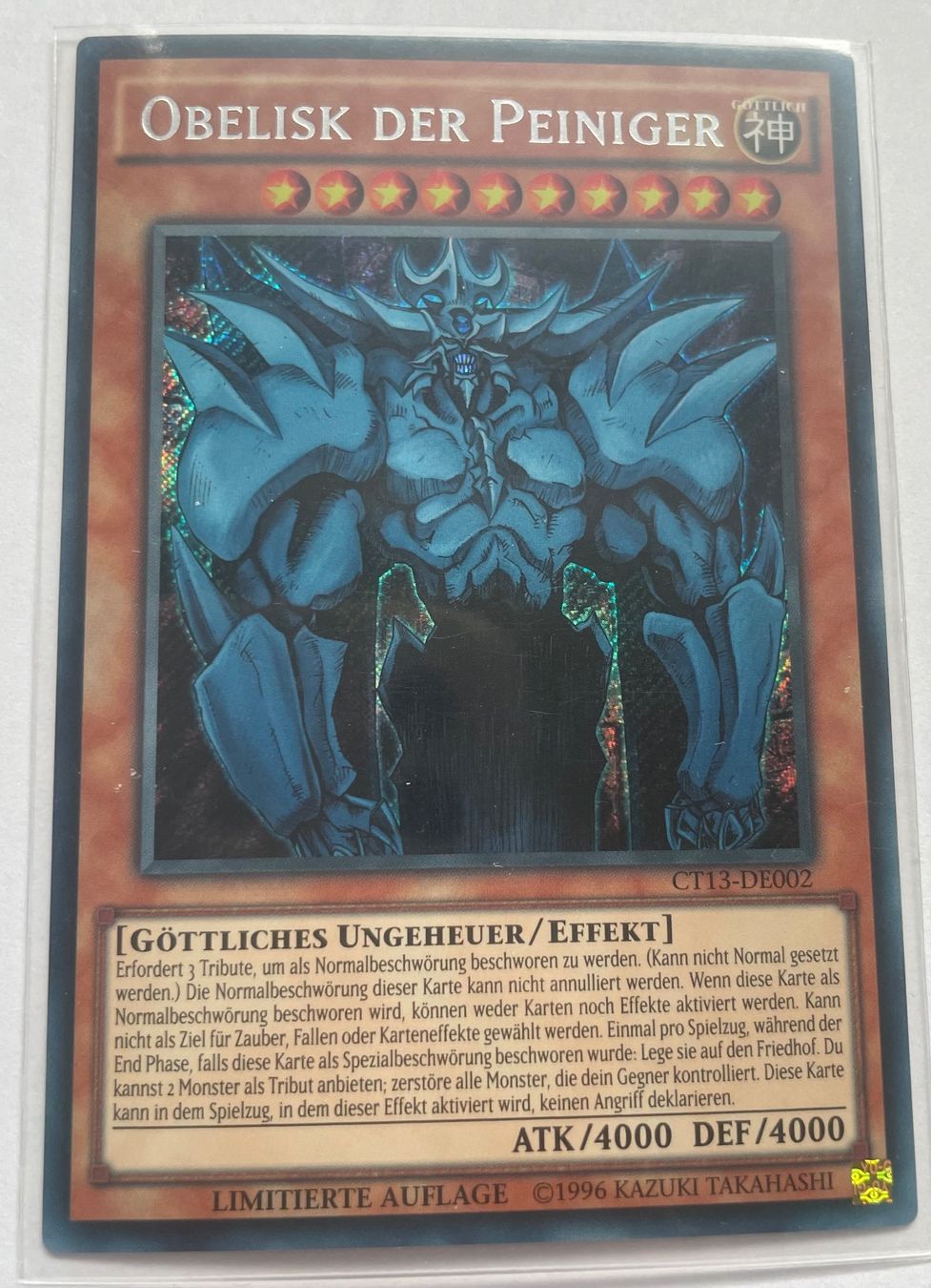 Yugioh Carte collezionabili: Secret Rare | Obelisk der Peiniger – Usato da Altstätten SG venduto da ChangeMaker 1