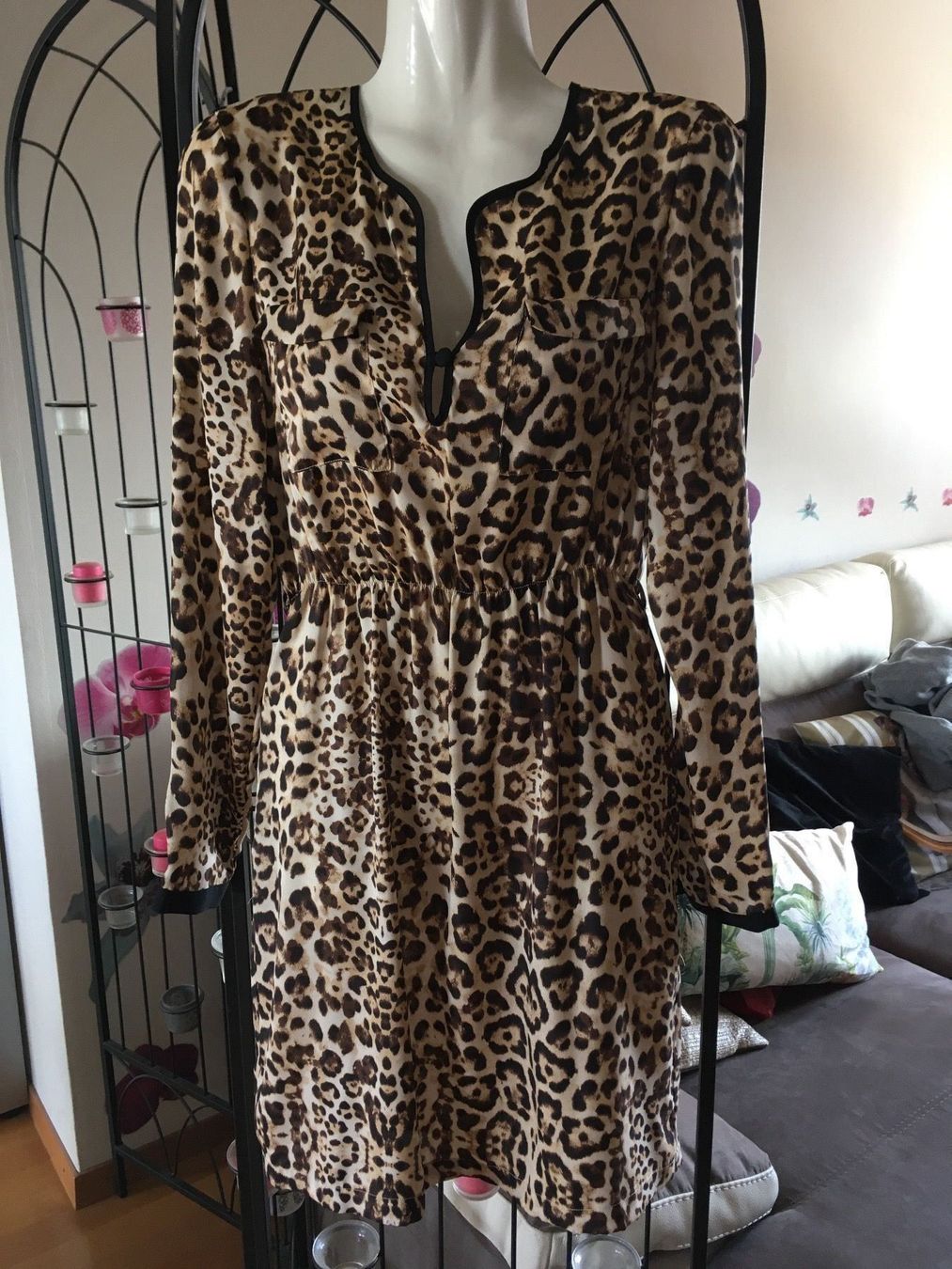 Vestiti: Robe chemise léopard dune by dune T1 effet satin – Usato da Genève venduto da Libellule477 1