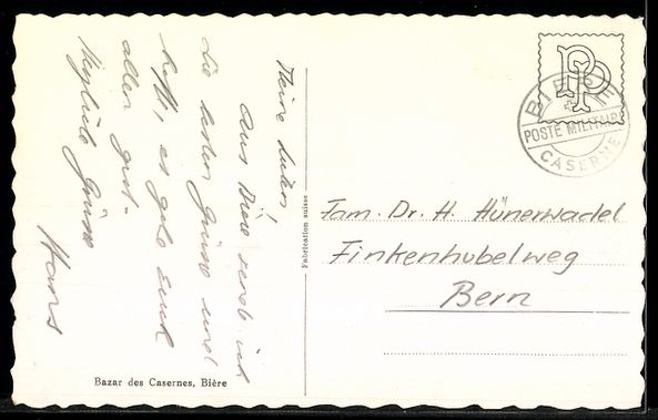 Ansichtskarten: AK Bière, Et les Alpes – Gebraucht aus Berlin von bartko-reher 1