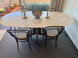 Tavolo vintage marmo Palissandro anni '50/60