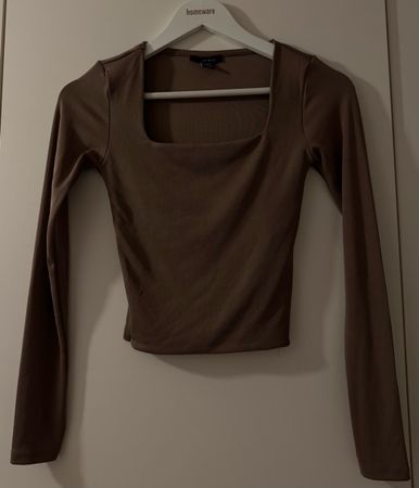 NewYorker Langarmshirt braun, Grösse XS
