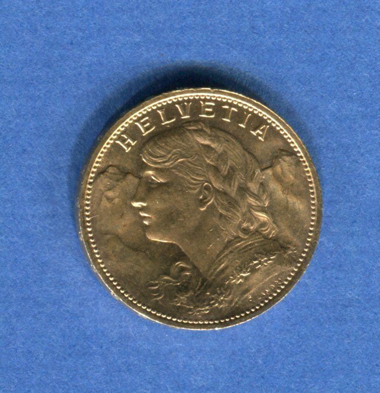 Tutti le monete: (367) 20 Fr. 1925 Vreneli Top Stgl Gold – Usato da Rüthi (Rheintal) venduto da erdnuessli1 1