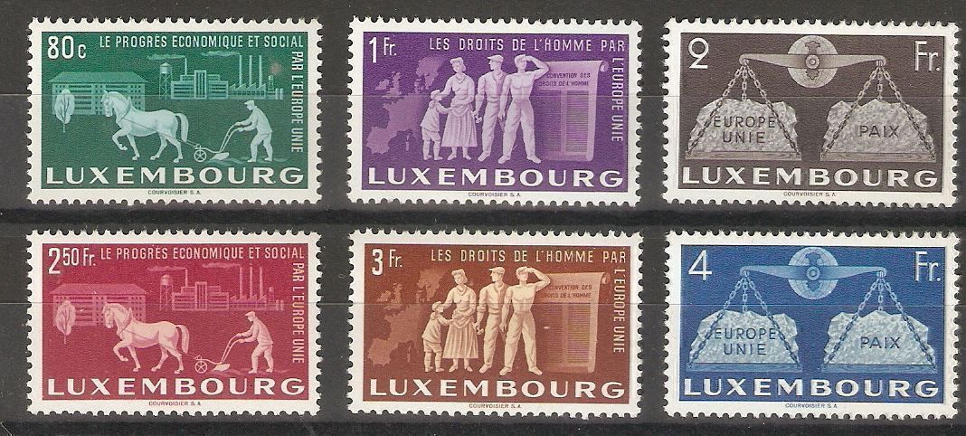 Alle Briefmarken: 478/481 Europe Unie ** – Neu (gemäss Beschreibung) aus Lausanne von Whorvath