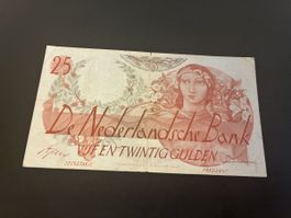 Netherlands 25 Gulden 1947 Pick-81 selten 