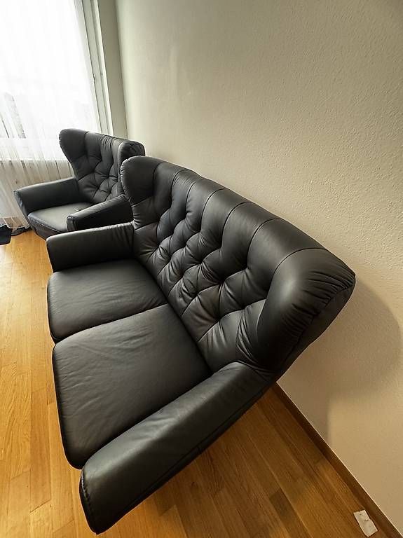 Sofas: Leder Sofa  – D'occasion à Kloten par ane_k9zz 1