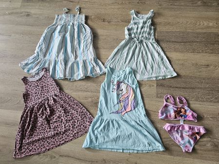 Sommer Set Mädchen Kleider, Grösse 122/128