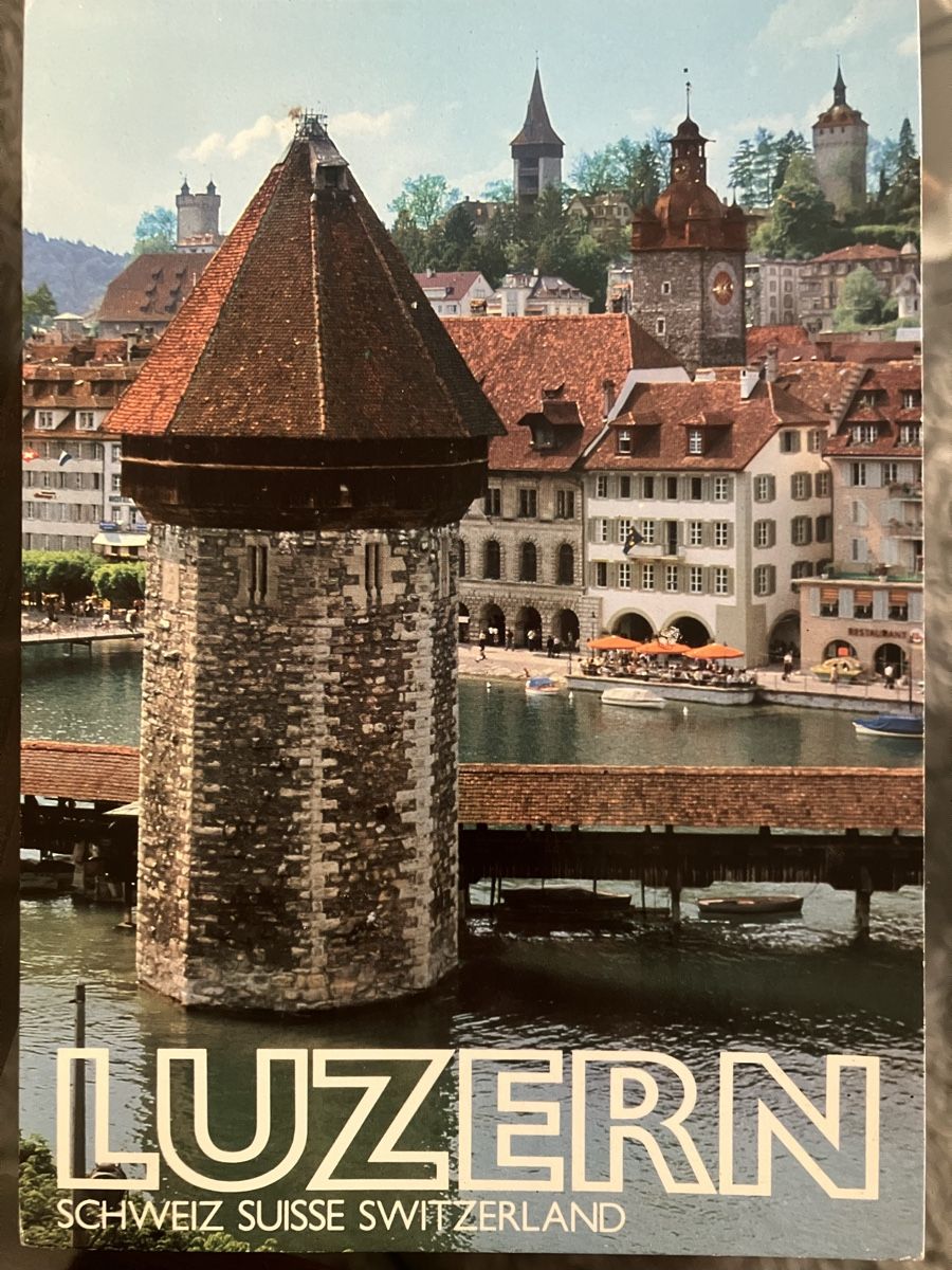 Cartoline postali: Ansichtskarte Luzern, Kapellbrücke Briefmarken gestempelt – Nuovo e nell'imballaggio originale da Oberrüti venduto da Jomaru
