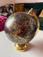 Globe décoratif noir et doré | Black & gold decorative globe
