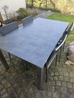 Mazuvo Gartentisch Edelstahl / Alu-Verbund – ausziehbar