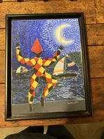 Quadro dipinto a mano con Arlecchino