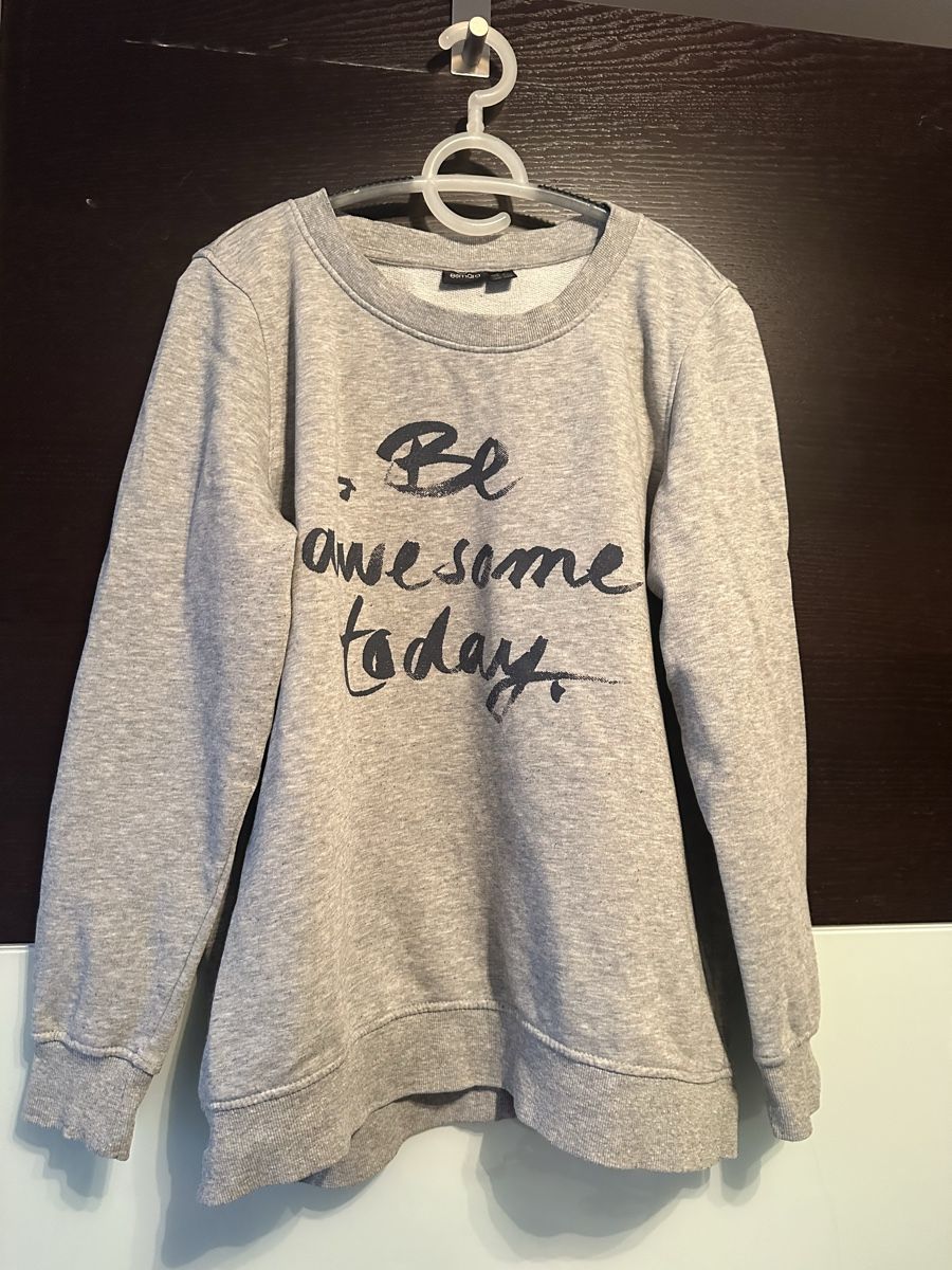 Maglioni & Felpe: Grauer Pulli "Be awesome today" Gr. 38 – Usato da Altendorf venduto da Eastwick4