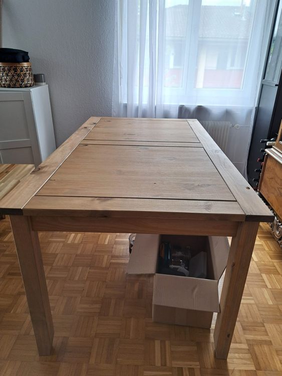 FOF INDUSTRIELLER Wandtisch – 119 X 45 Cm, Kiefernholz, Rustikal, Wandmontiert, Als Esstisch Oder Schreibtisch