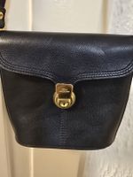 Sac bandoulière Longchamp bleu cuir avec clé inclus