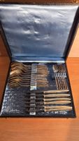 Vintage Besteckset 24-teilig im Etui – versilbert – 6er Set