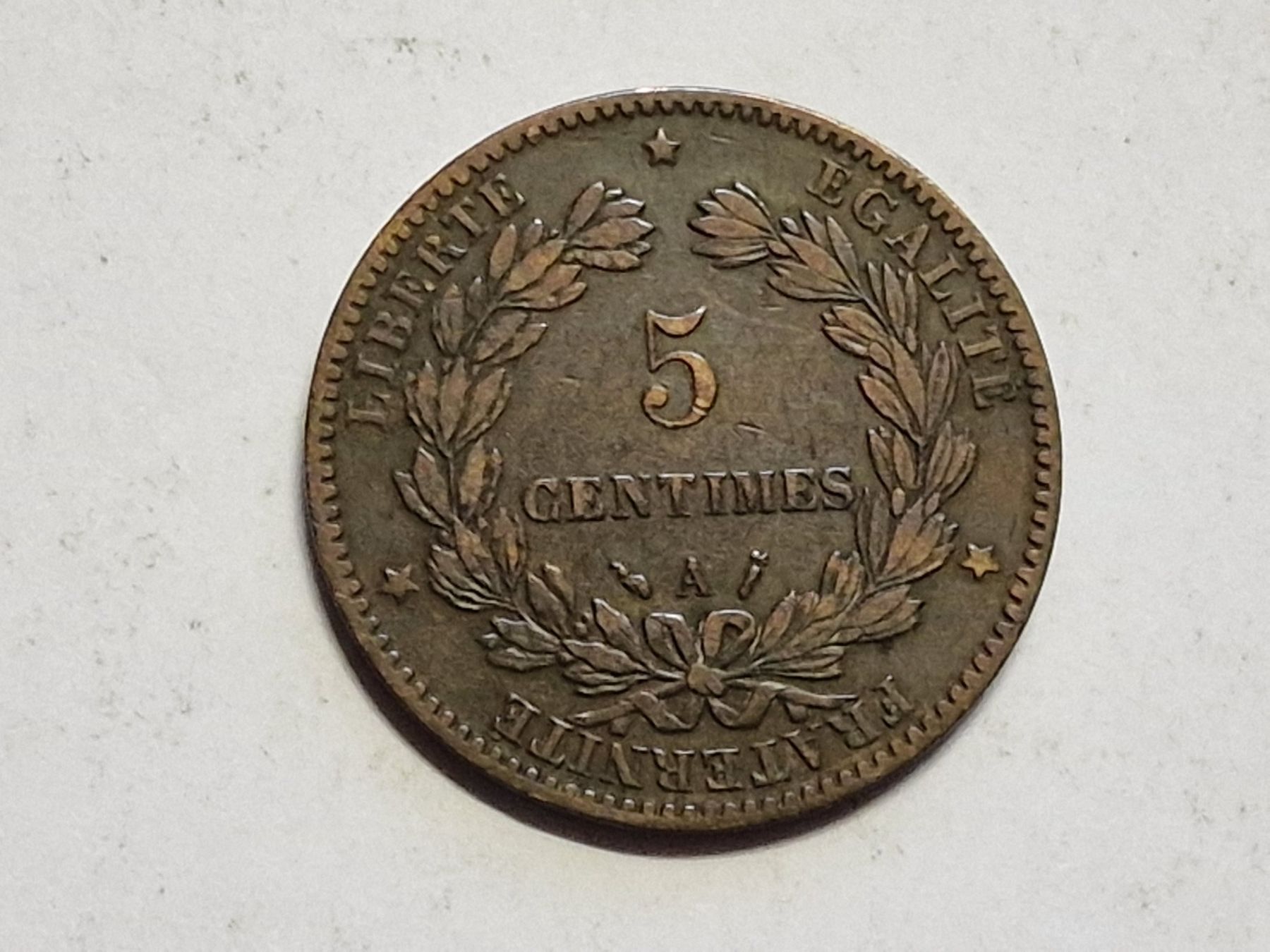 Tutti le monete: Frankreich 5- Cent 1888. – Usato da Zürich venduto da Moreira01 1