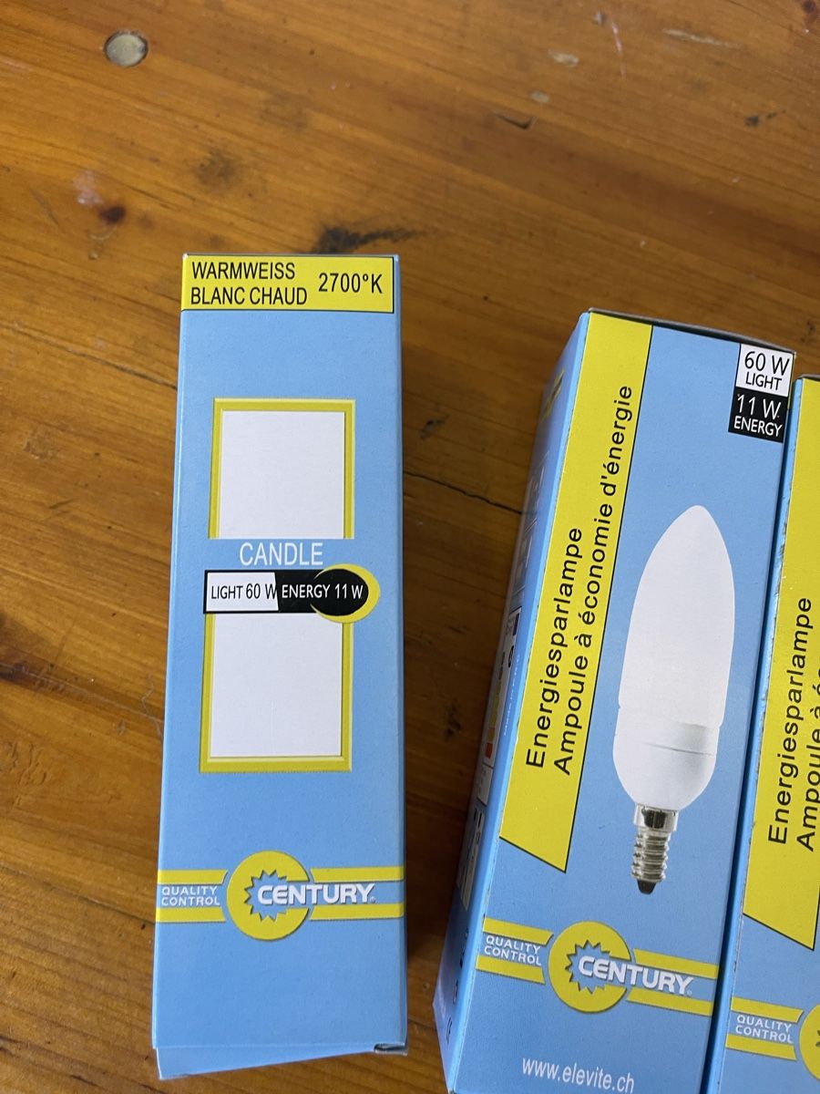 Lampen: 5X birne neu 60w – Neu und originalverpackt aus Murten von Ski-Outlet 1