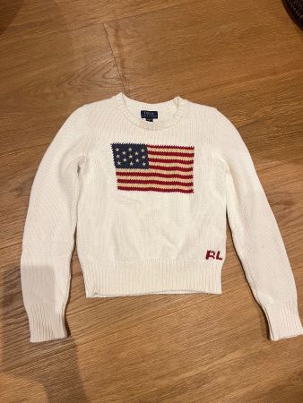 Polo Ralph Lauren Pullover Flaggen Design Weiss Grösse L ...
