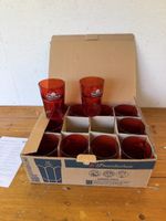 12x Trojka Longdrinkgläser rot – ca. 355 ml – mit Karton