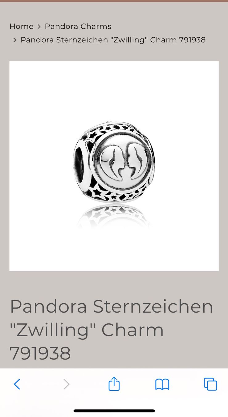 Pandora Ciondoli: Pandora Sternzeichen Zwilling Charm – Usato da Rüti ZH venduto da xweeknd