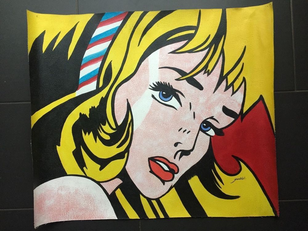 CIQUADRO Girls with the headband Roy Lichtenstein print on canvas Rl14