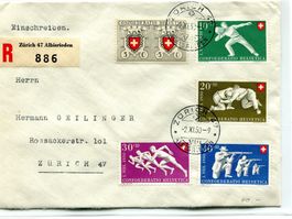 Patria 1950 Satzbrief v. Zürich 2.XI.50