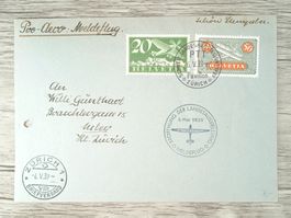 TR104 Enveloppe + Timbre Suisse 1939