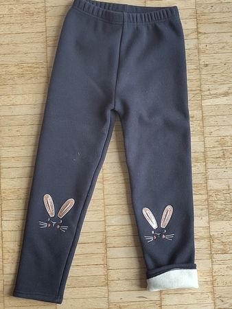 Thermo Leggings mit Häschen, Grösse 140