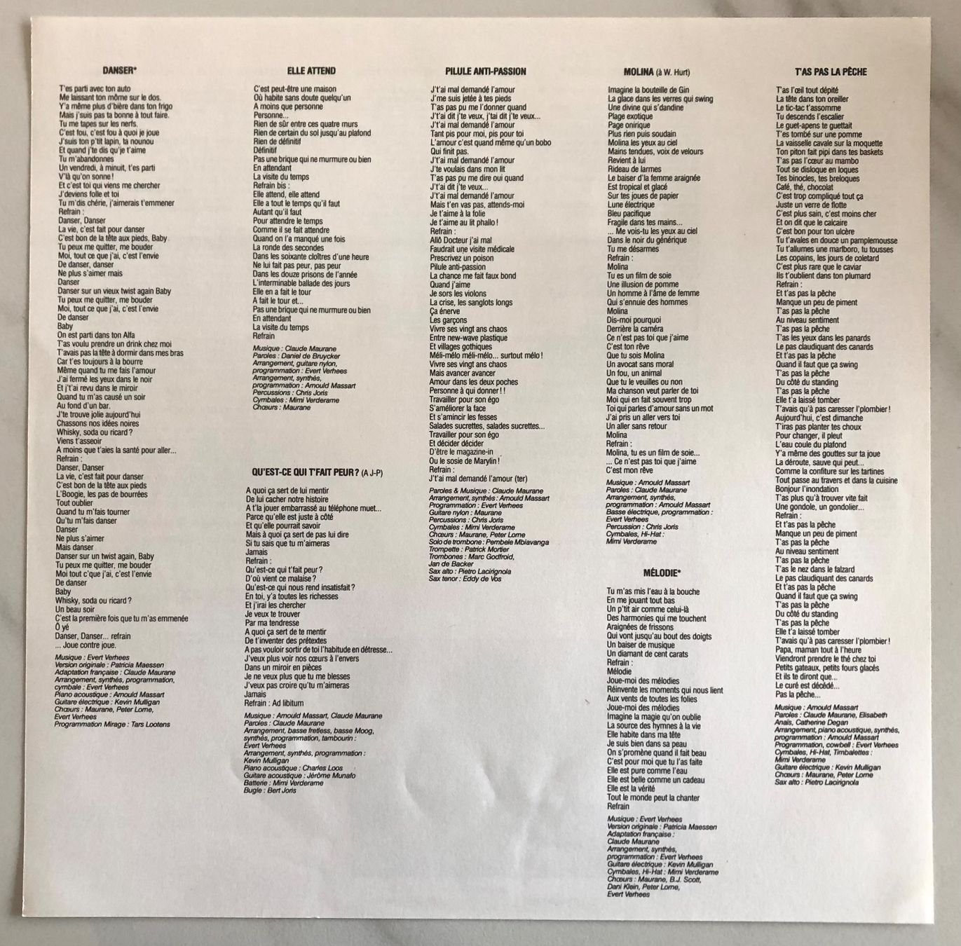 Schallplatten: MAURANE - DANSER.... – Gebraucht aus Poliez-Pittet von Newtown-Records 2