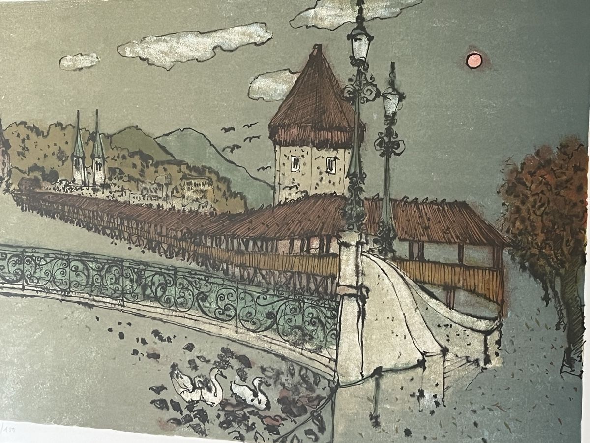 Grafica & Litografie: Marco Richterich Lithographie Handsigniert & Nummeriert – Usato da Horgen venduto da Grizzly83 4