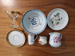 Antikes Porzellan-Set, Sammlerstücke, Vintage Geschirr