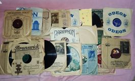 25 Schellack-Platten mit SCHWEIZER Musik/Melodien