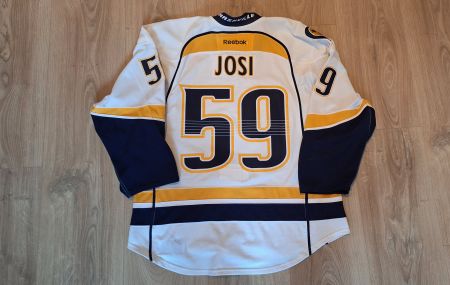 ROMAN JOSI GAME WORN JERSEY 2013 - 2014 NASHVILLE PREDATORS