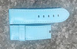 Armband Panerai Alligator Hellblau