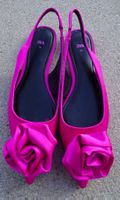 Zara Slings Pumps pink Satin Rose Gr 39 NEU