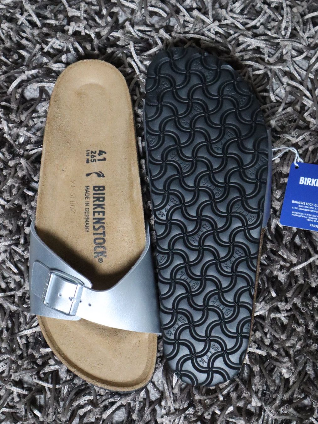 Birkenstock Chaussures femmes: Birkenstock, Madrid, Gr. 41, silber, NEU – Neuf avec emballage d'origine à Wattwil par glueck 3