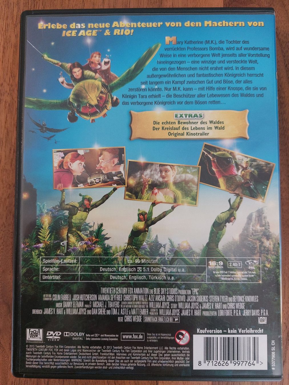 Tutti i DVDs: DVD - Epic - Verborgenes Königreich – Usato da Rheinfelden venduto da FilmAuktion 1
