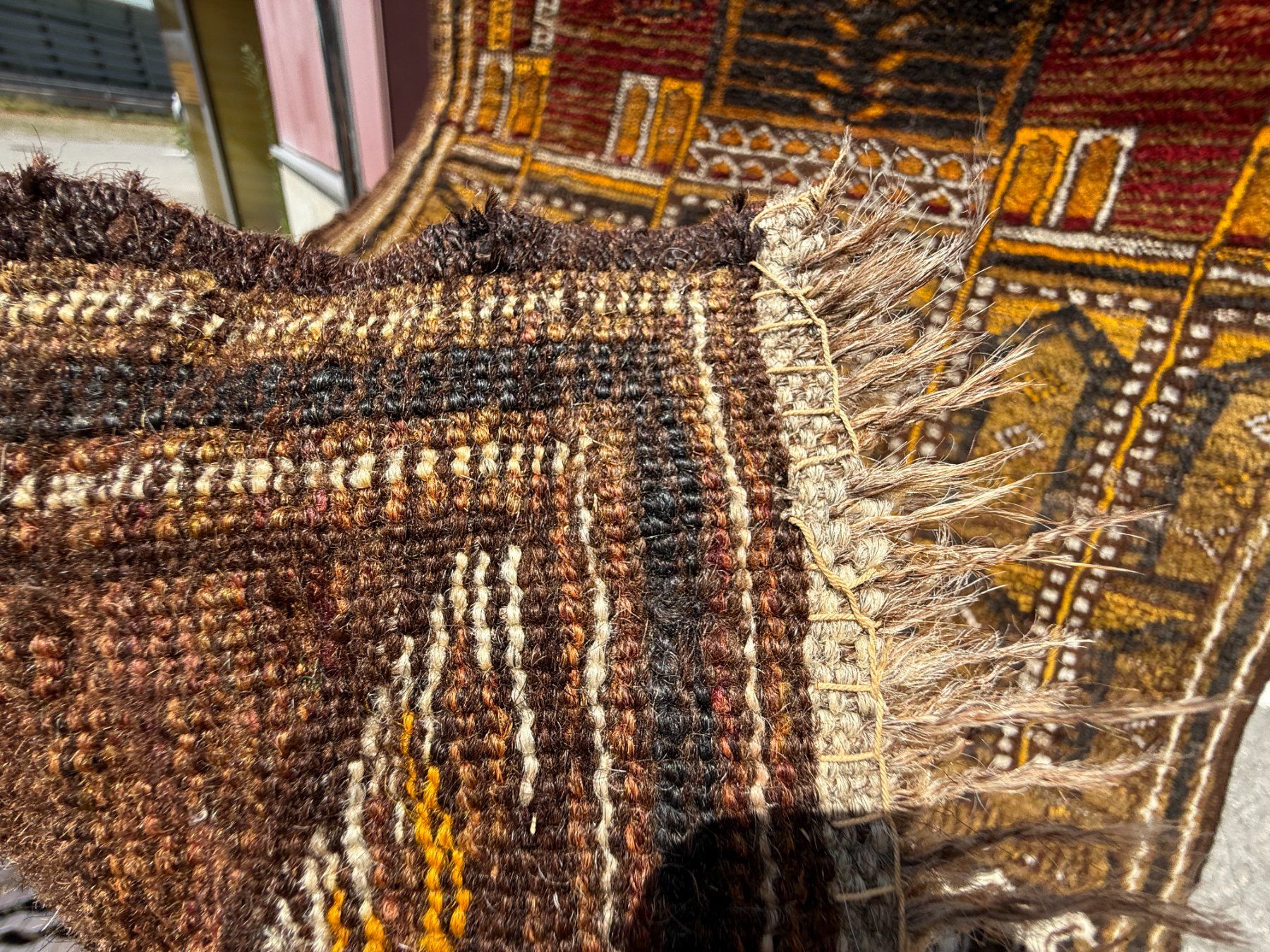 Tappeti: Baluch alter Teppich mit 3D-Effekt-Design 92x70cm sauber – Usato da Vacallo venduto da cri_229f 5