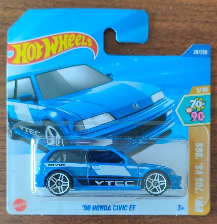 Hot Wheels Honda Civic EF Grün - 70er Vs 90er Kollektion 1:64