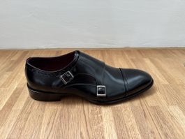 Girotti Milano Monkschuh, Schwarz, Gr. 45, Neu