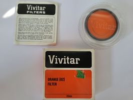 Vivitar Orange (O2) Filter 55mm mit OVP #81
