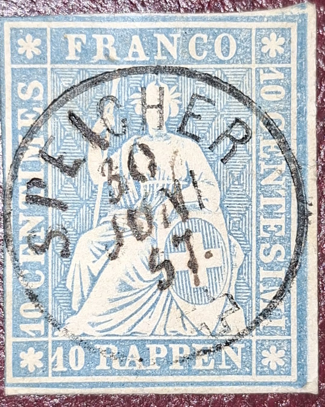 Alle Briefmarken: Strubel 23C Speicher voll O  – Gebraucht aus Balgach von SIMEON27
