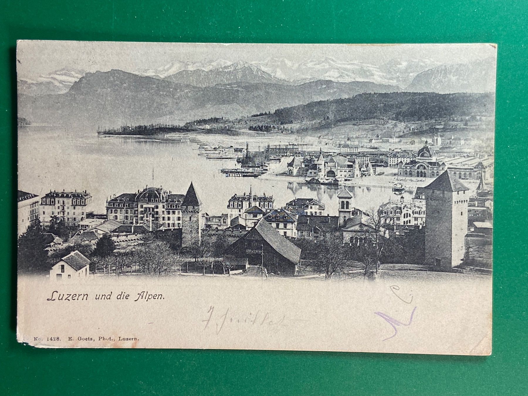 Cartoline postali: Luzern und die Alpen – Usato da Steg VS venduto da danwer74