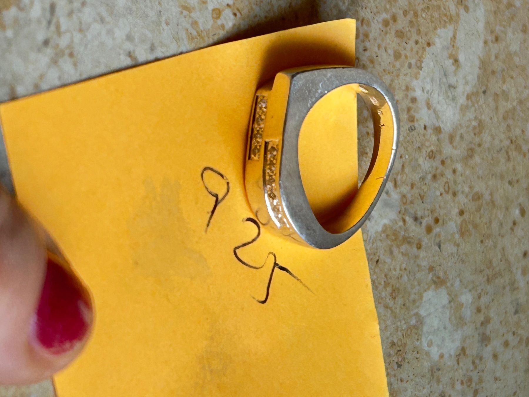 Anelli: Silber Ring mit Zirkonia Stein, Grösse 54 – Usato da Dittingen venduto da Bijoubelle 6