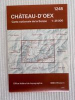 Landeskarte der Schweiz 1:25000 – CHATEAU-D’OEX – 1980