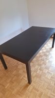 Grosser IKEA Esstisch (schwarz, herausziehbar)