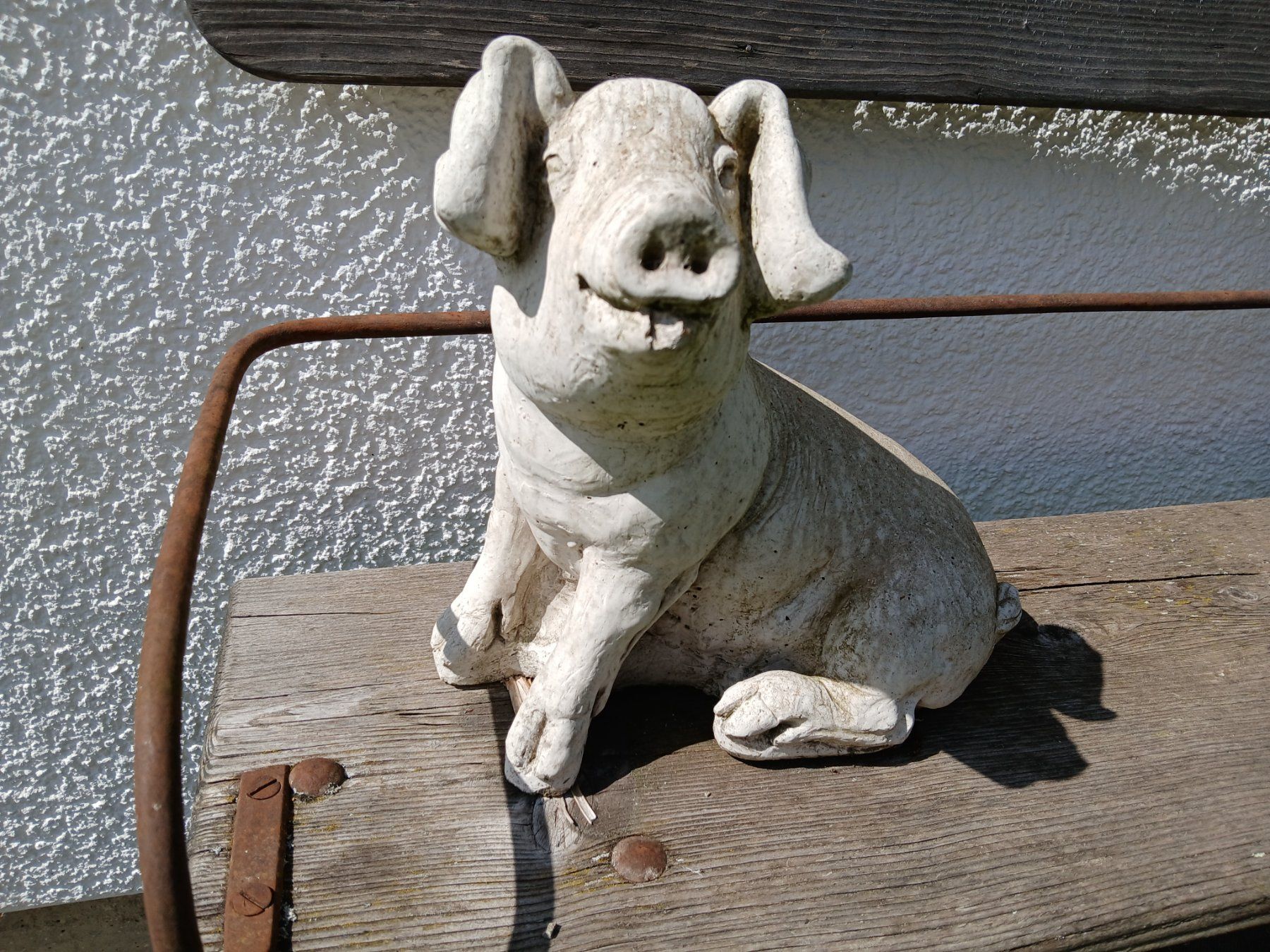 Sculture & Statue: Schwein Gartenskulptur gegossen – Usato da Zumikon venduto da Vollvintage 8
