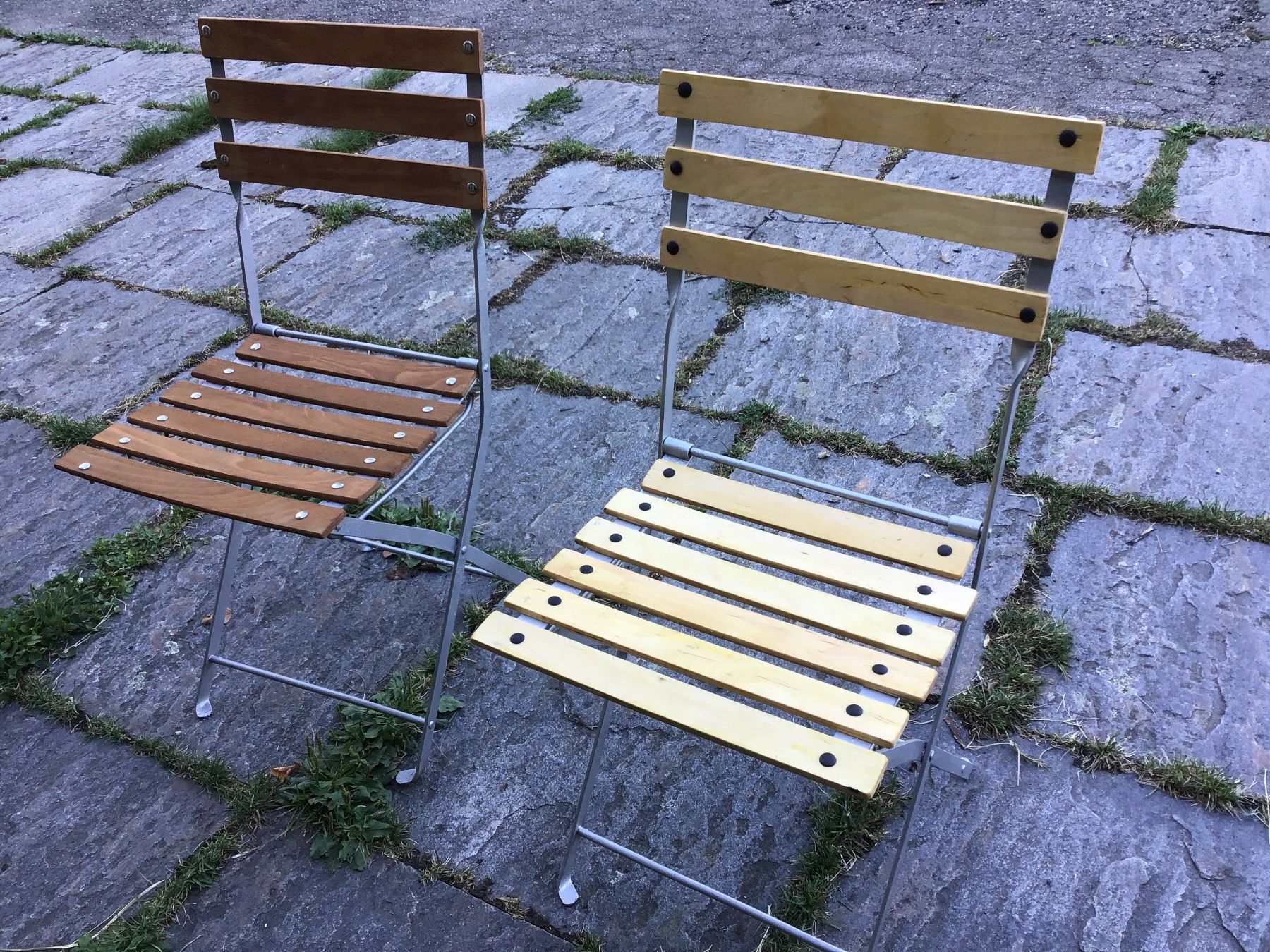 Sedie: 2 Klappstühle sehr alt aber restauriert – Usato da Neuheim venduto da 63Anna